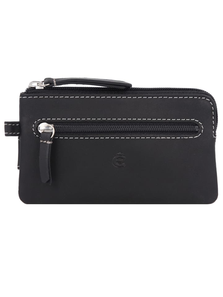 Dallas Schlüsseletui Leder 13 cm schwarz