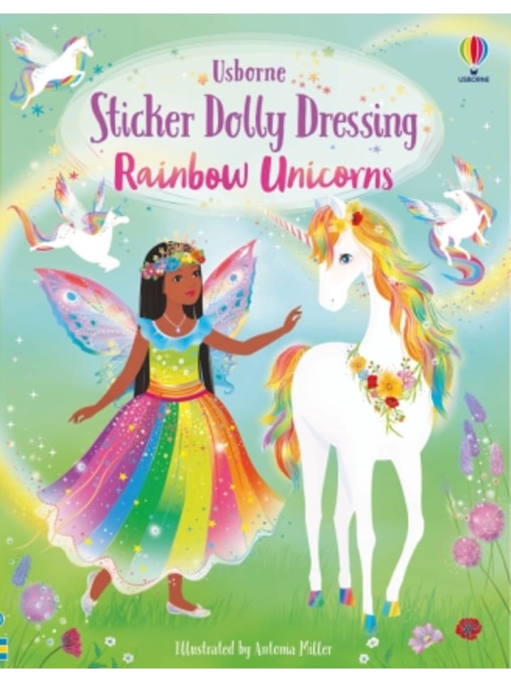 Buch - Sticker Dolly Dressing Rainbow Unicorns