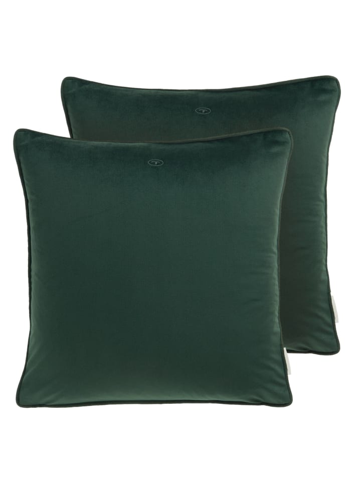 Zierkissenhülle VELVET SIGNATURE in Grün