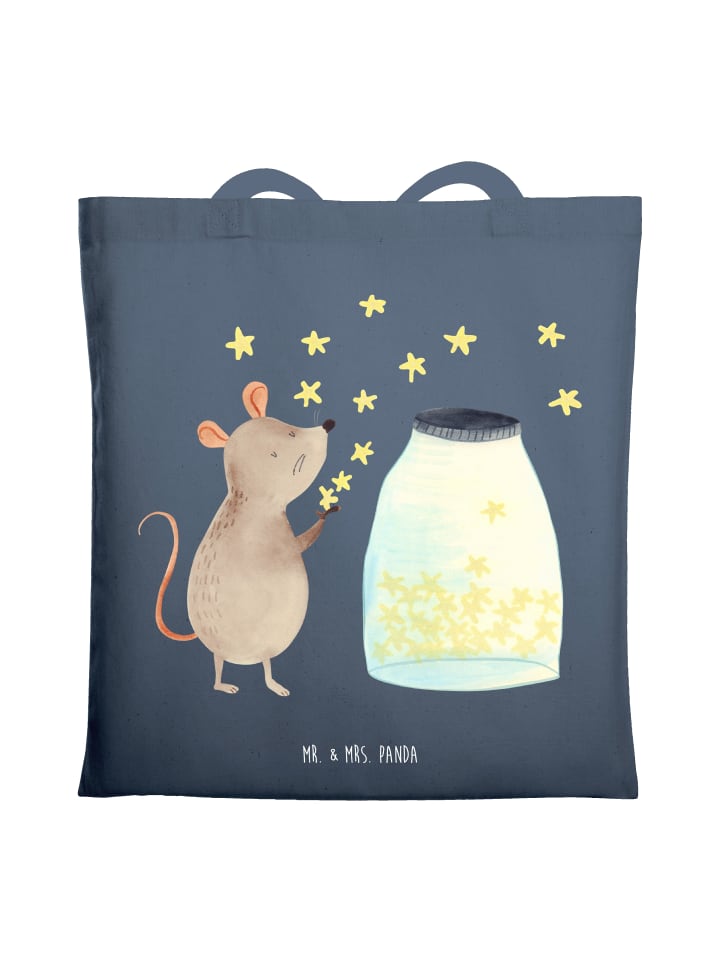 Tote Bag Maus Sterne ohne Spruch in Indigo Blue