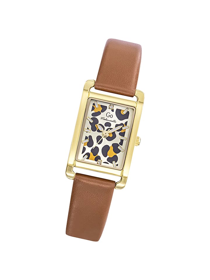 Analog-Armbanduhr Girl Only Mademoiselle braun klein (ca. 21,5mm)