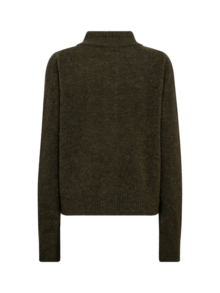 Strickjacke MMMape in oliv - 0001