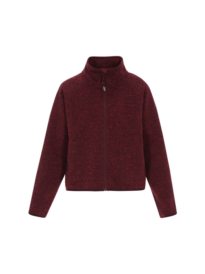 Women Jacket in burgundy melange