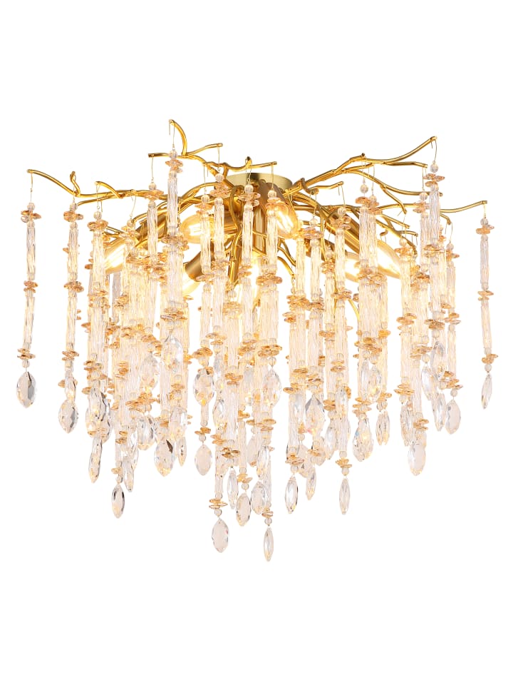 Deckenleuchte "GLORIA" in goldfarben matt