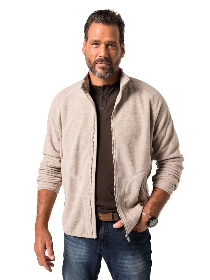 Fleecejacke in kitt