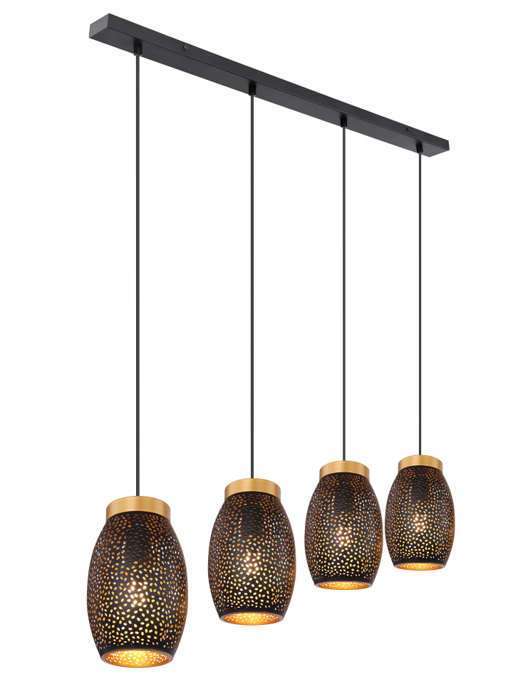 Hängeleuchte "NARRI" in gold