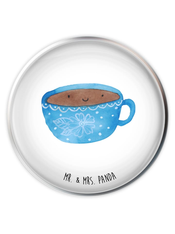 Waschbeckenstöpsel Kaffee Tasse ohne Spruch in Weiß