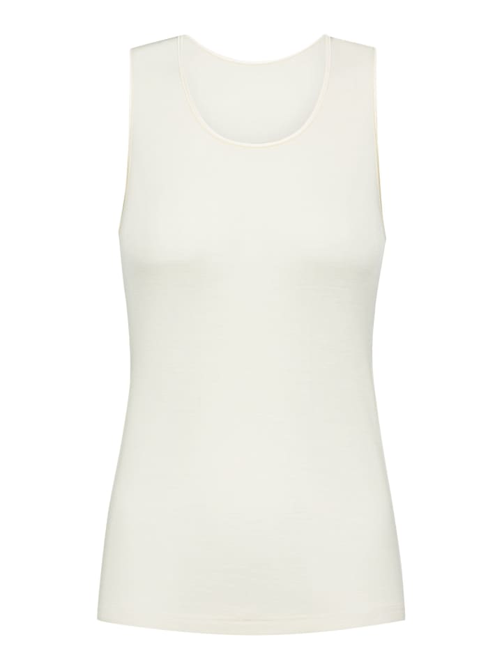 Ärmelloses Tank-Top in Weiß in Weiss