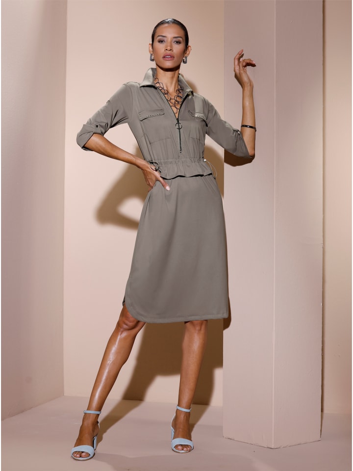 Kleid in taupe