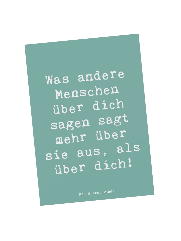 Postkarte Spruch Mobbing bewältigen Selbstwert ... in Meeresbrise