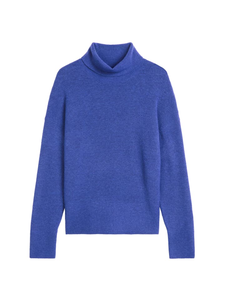 Rollkragenpullover relaxed in Dark Acai