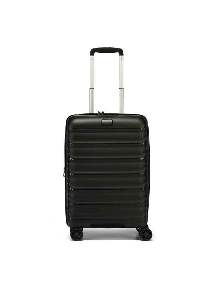 Travel Line 4700 4 Rollen Kabinentrolley 55 cm mit Dehnfalte black