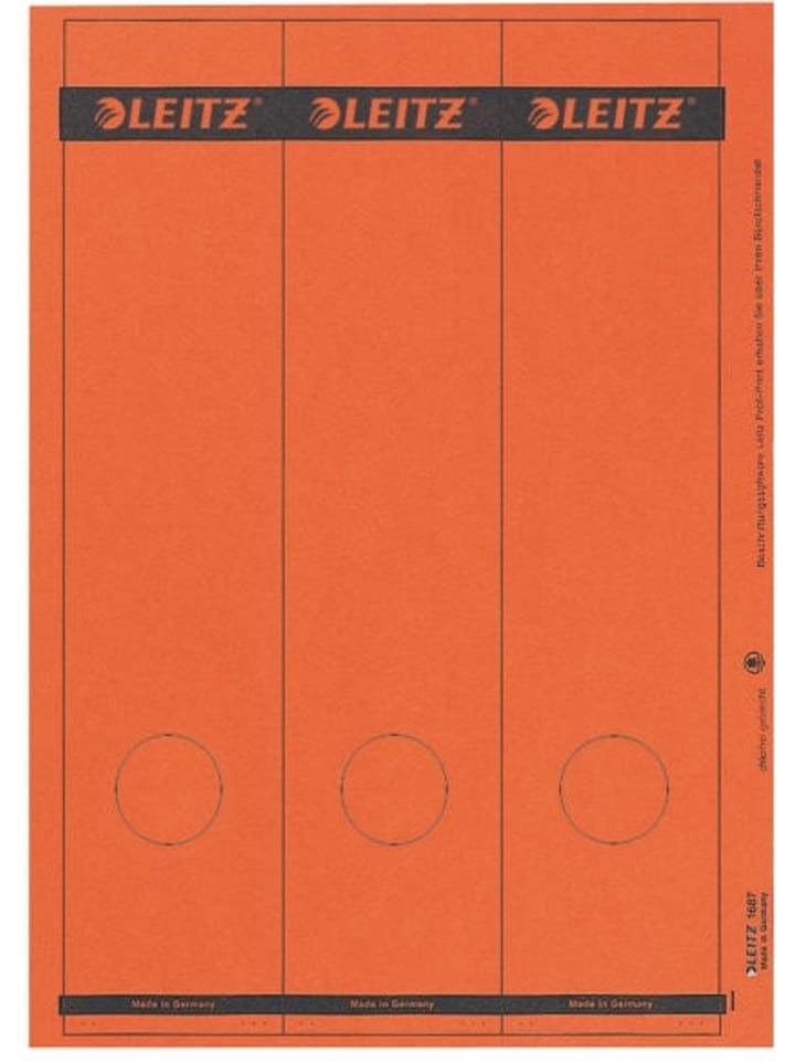 Ordnerrückenschilder 61.5x285mm auf A4 selbstklebend Packung mit 75 r...
