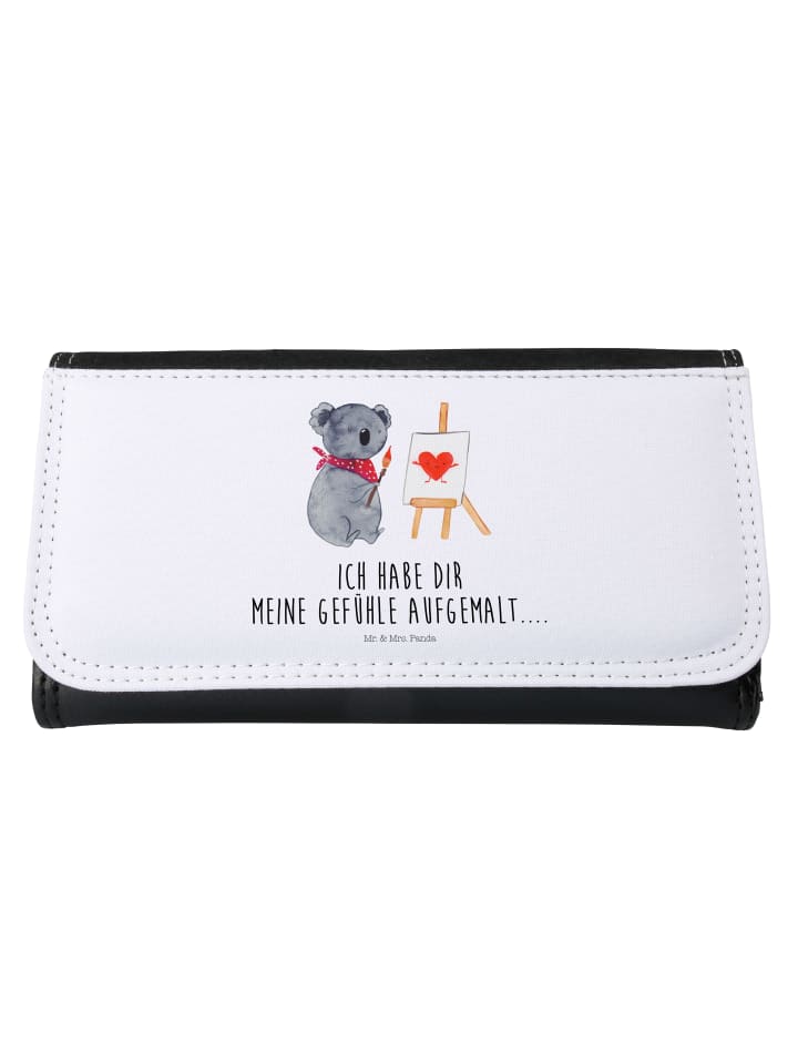 Wallet Koala Künstler mit Spruch in Weiß