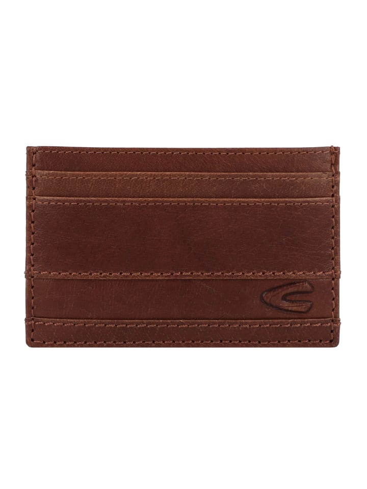 Field Kreditkartenetui Leder 11 cm cognac