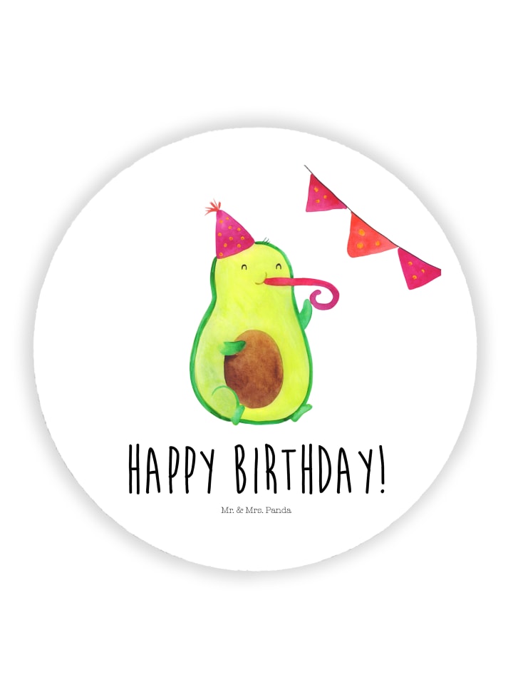 Magnet Avocado Geburtstag mit Spruch in Weiß