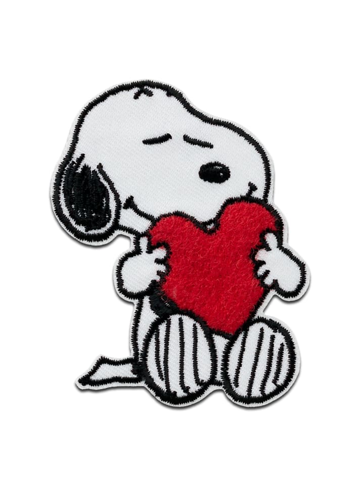 Snoopy HerzApplikation Bügelbild inRot