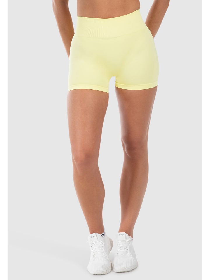 Shorts Cetrina Scrunch in Gelb