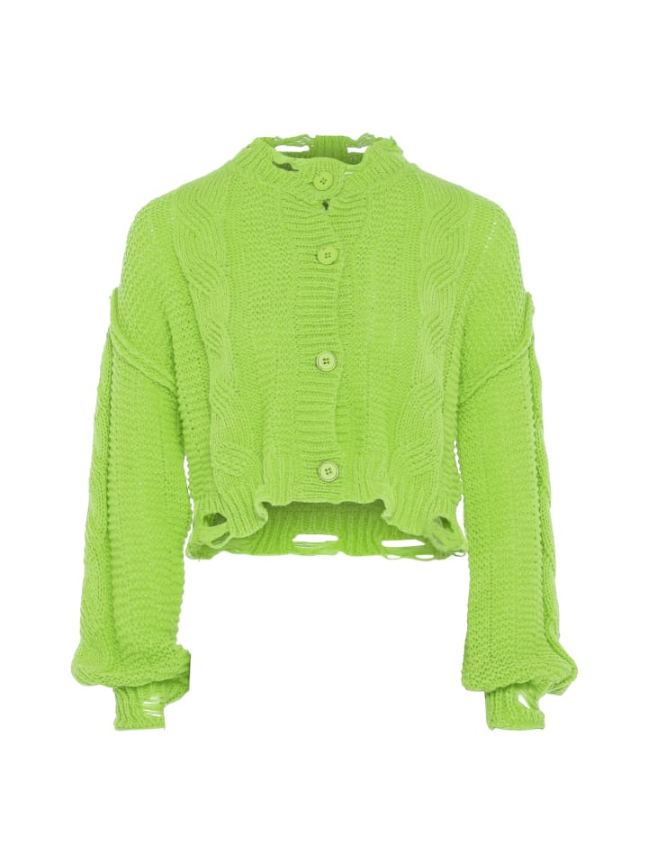 Damen Strickjacke in LIMETTE
