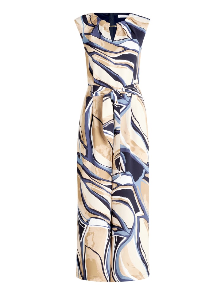 Jumpsuit ohne Arm in Nature/Blue