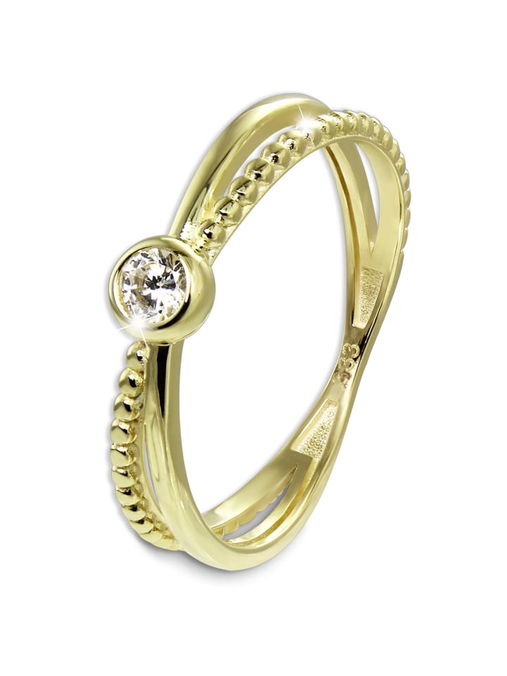 Ring Gold 333 Gelbgold - 8 Karat Crossed Größe 60 (19,1)