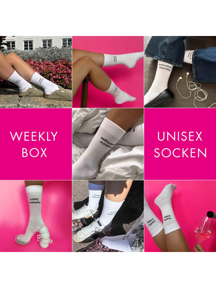 Socken Weekly Box in Sortiment
