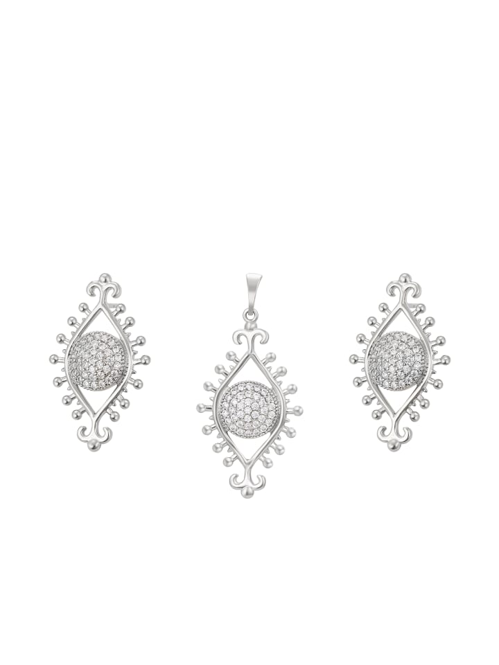 Women Jewelry Set in Silver