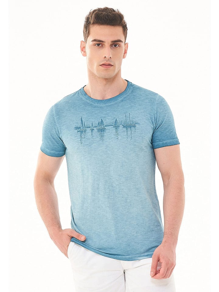 T-Shirt "MOR13627" in Petrolgrün