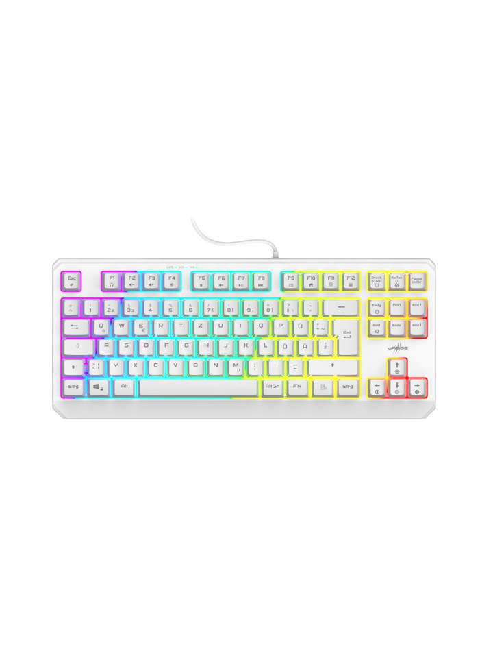 Gaming-Tastatur Exodus 220 TKL, Weiß