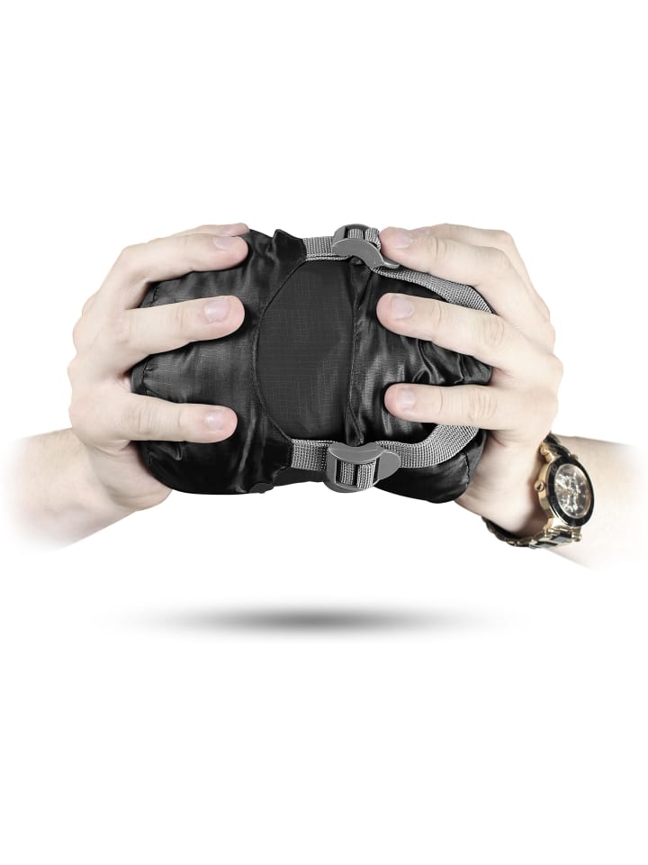 Ultralight-Schlafsack Touren-Sommerschlafsack in Schwarz