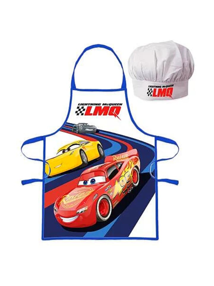 Kochschürze + Kochmütze Disney Cars in Bunt