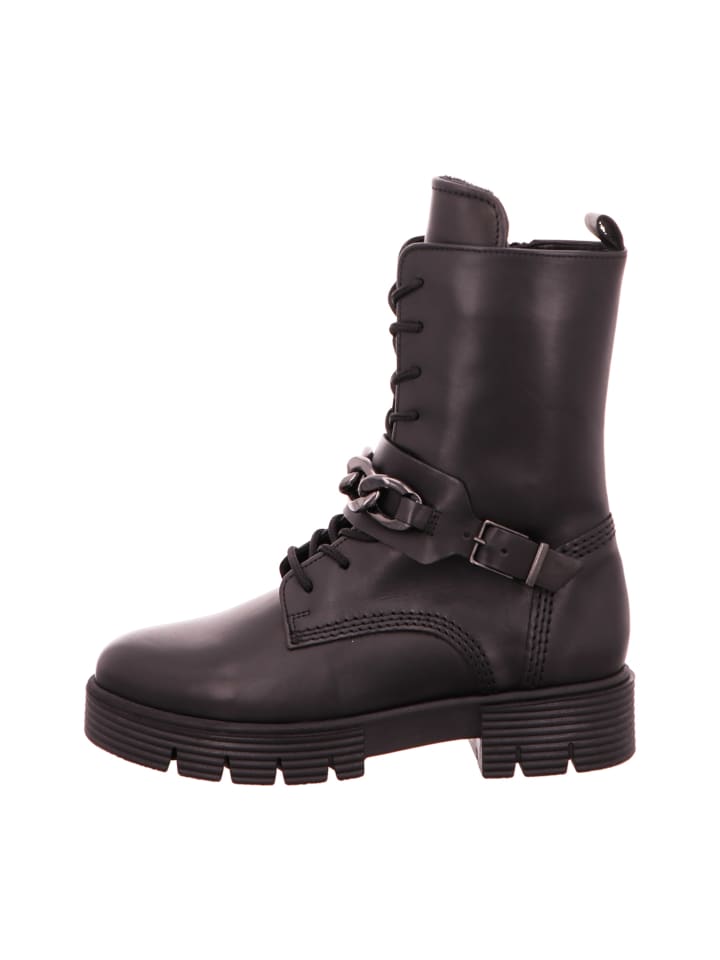 Schnürstiefeletten in Schwarz