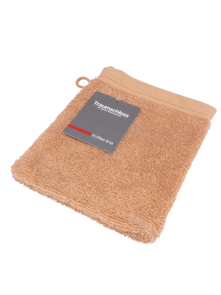Frottier-Line Waschhandschuh in sand