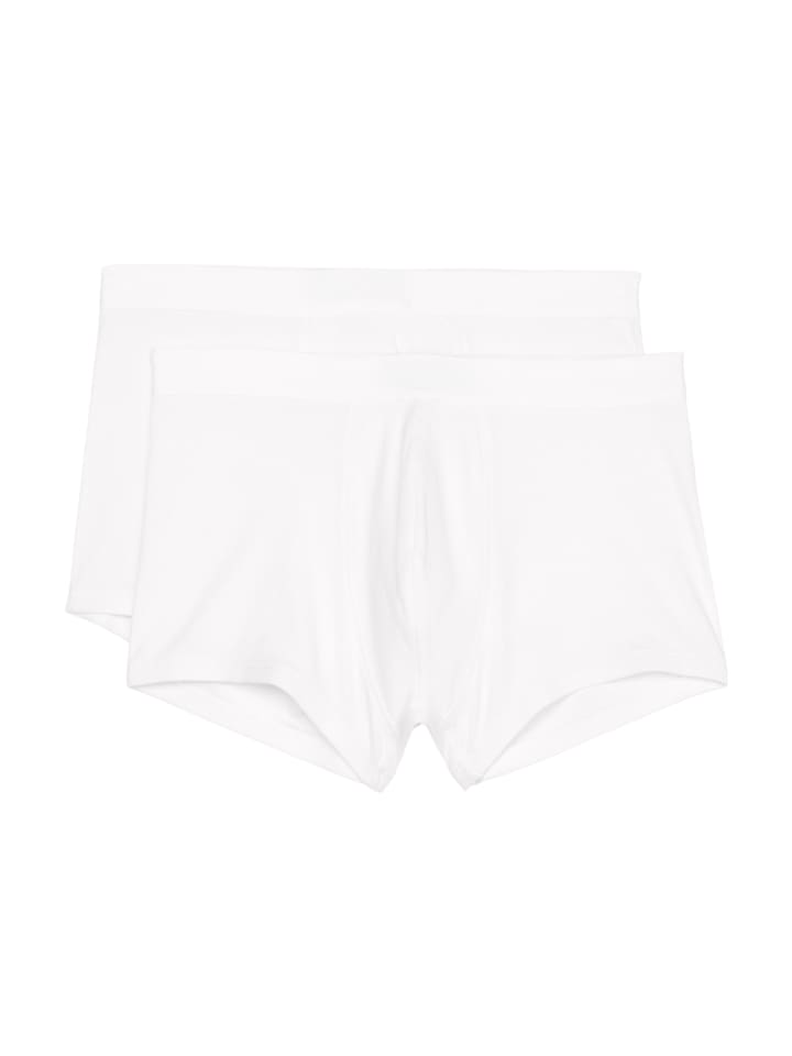 Retro Short / Pant Iconic Rib Cotton in Weiß