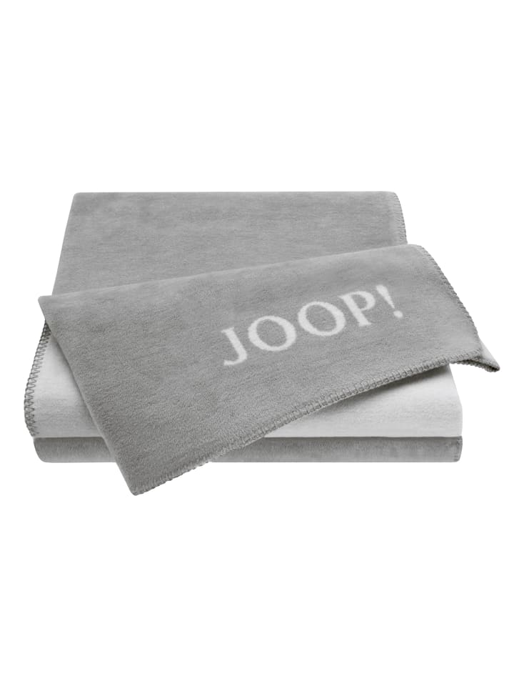 JOOP! UNI-DOUBLEFACE Wohndecke 150x200 cm, Graphit-Rauch