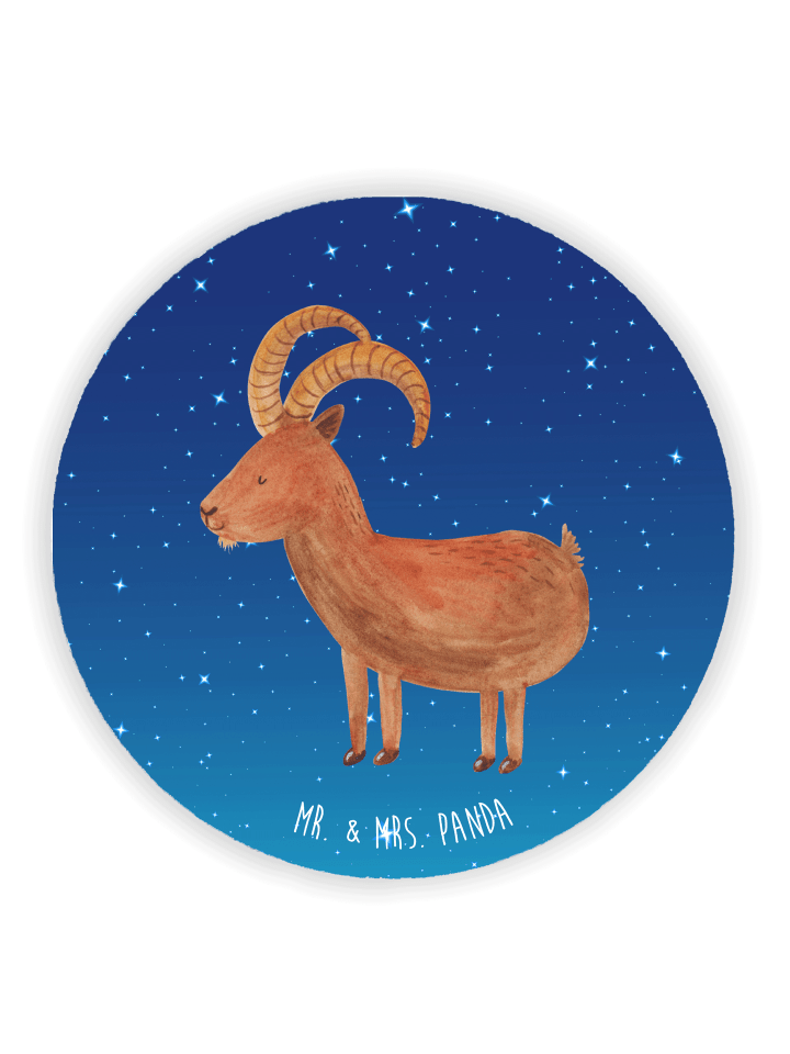 Magnet Sternzeichen Steinbock ohne Spruch in Sternenhimmel Blau