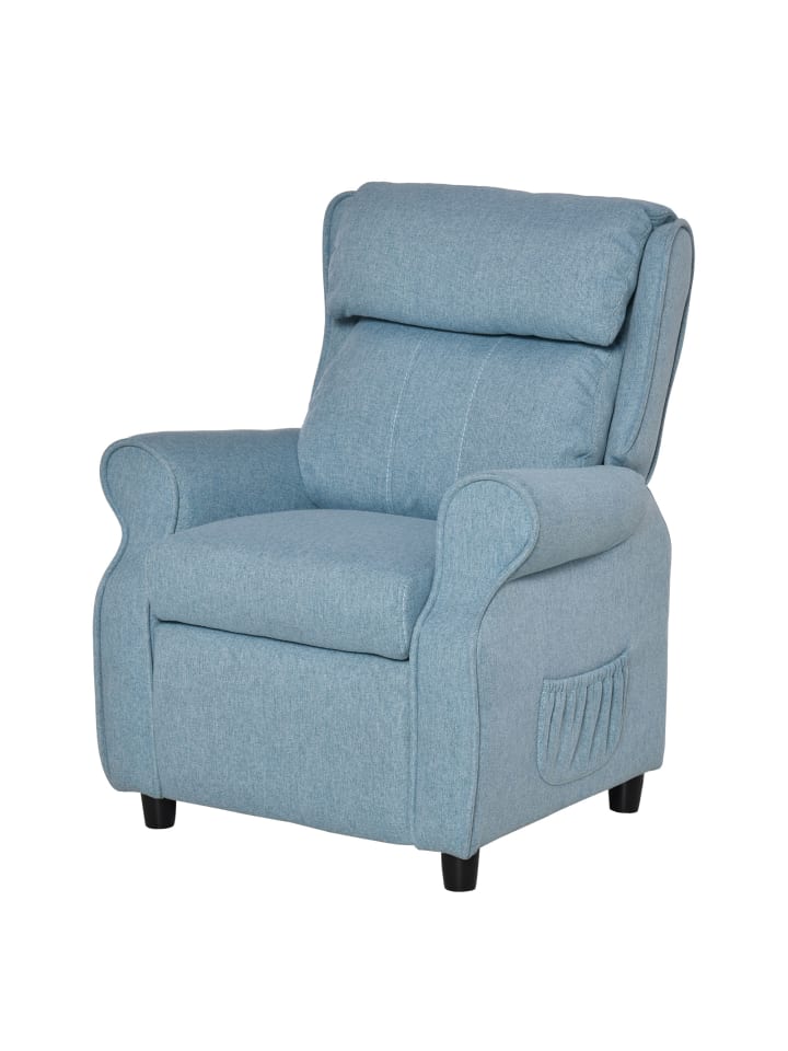 Kindersofa in Blau 58L x 53B x 70H cm