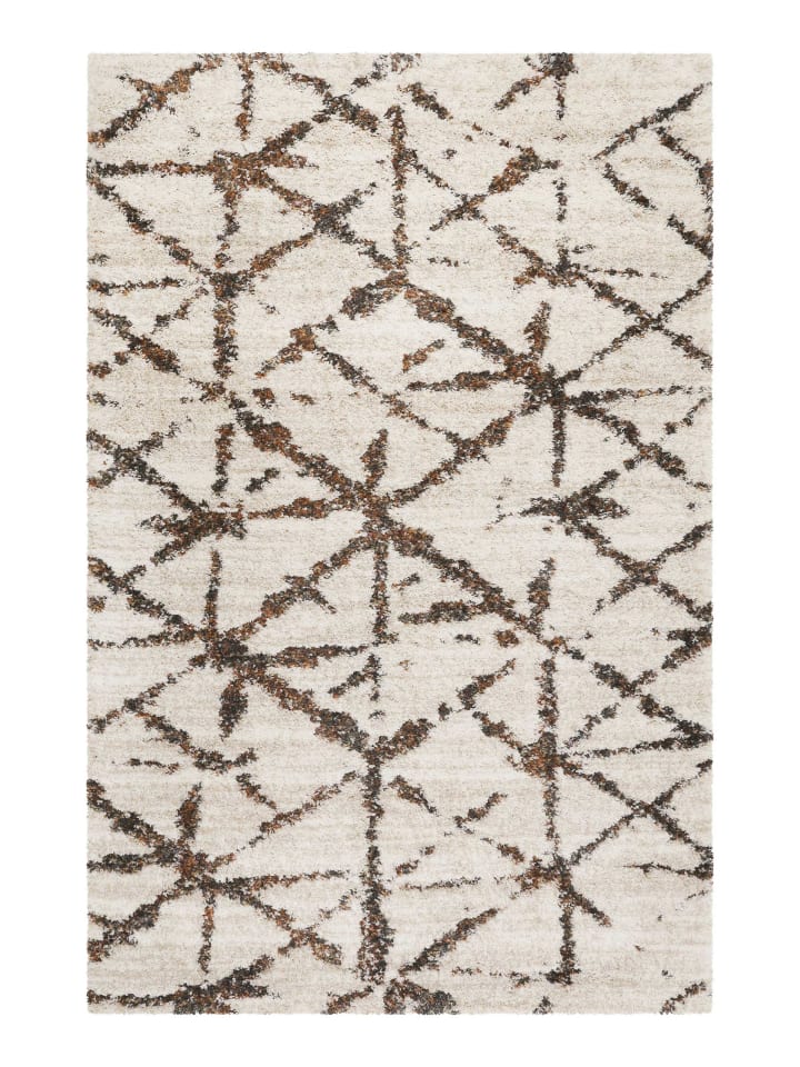 Teppich "Ronja" in Creme Weiß/Grau/Terracotta