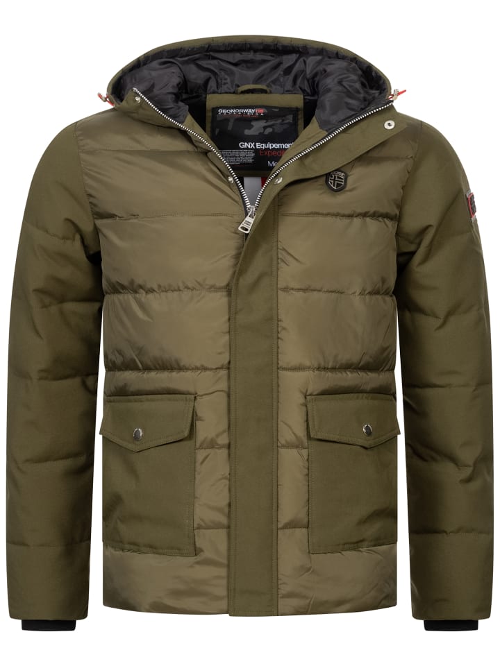 Steppjacke in Khaki