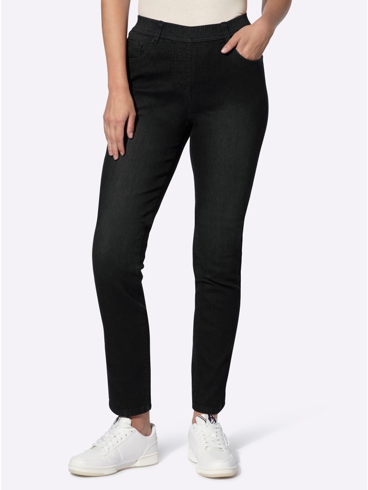 Jeans in black denim