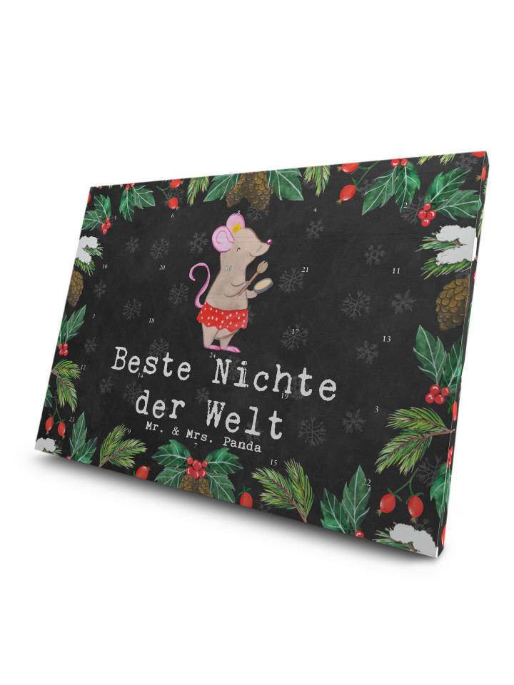 Advents-Teekalender Maus Beste Nichte der Welt ... in Kreidetafel