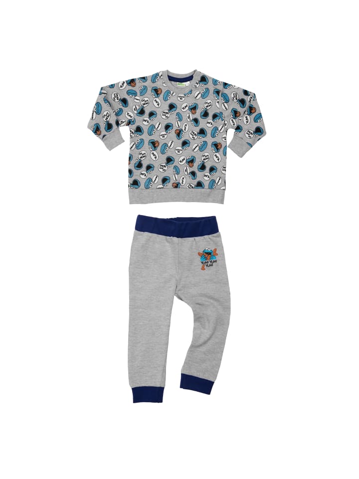 2-Teiler Sesamstraße Baby Set in grau