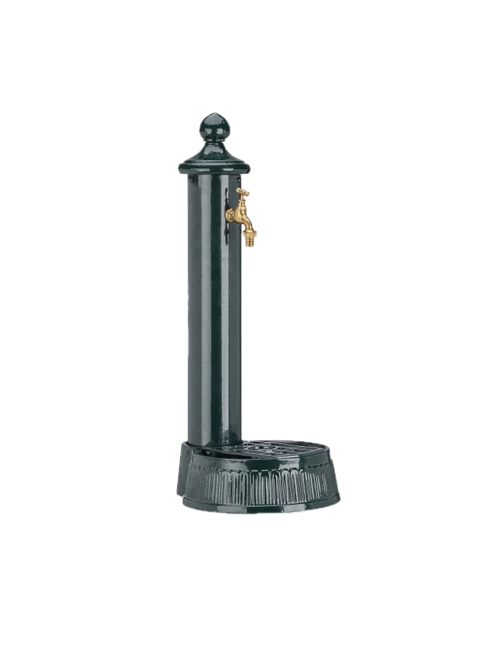 Standbrunnen in Dunkelgrün - (H)61 cm