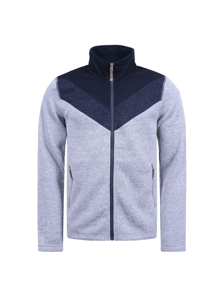 Strickfleecejacke Lew in grau
