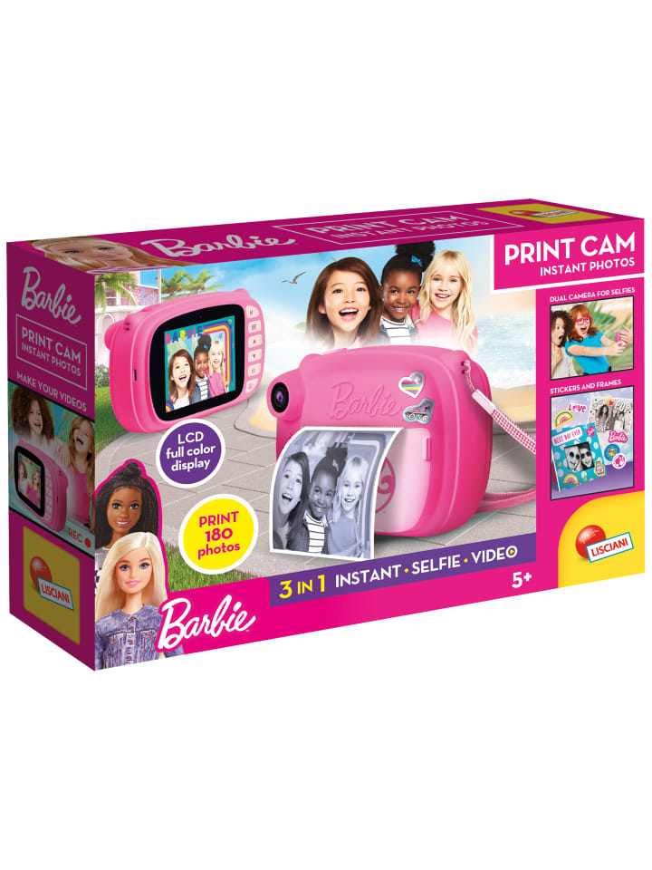 Barbie Print Cam Sofortbildkamera Kamera in pink
