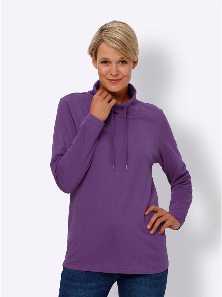 Langarm-Shirt in lila