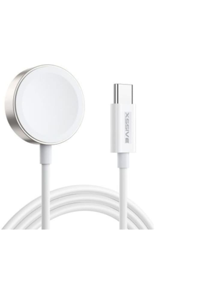 Magnetisches Ladekabel für I-Watch mit USB Anschluss 1m in Weiß