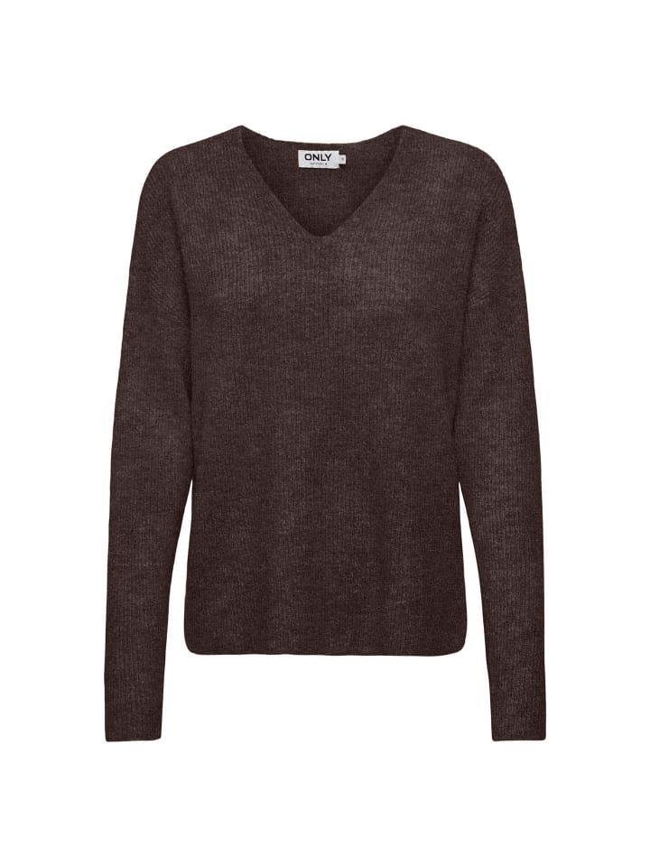 Strickpullover 1er Pack in Dunkelbraun