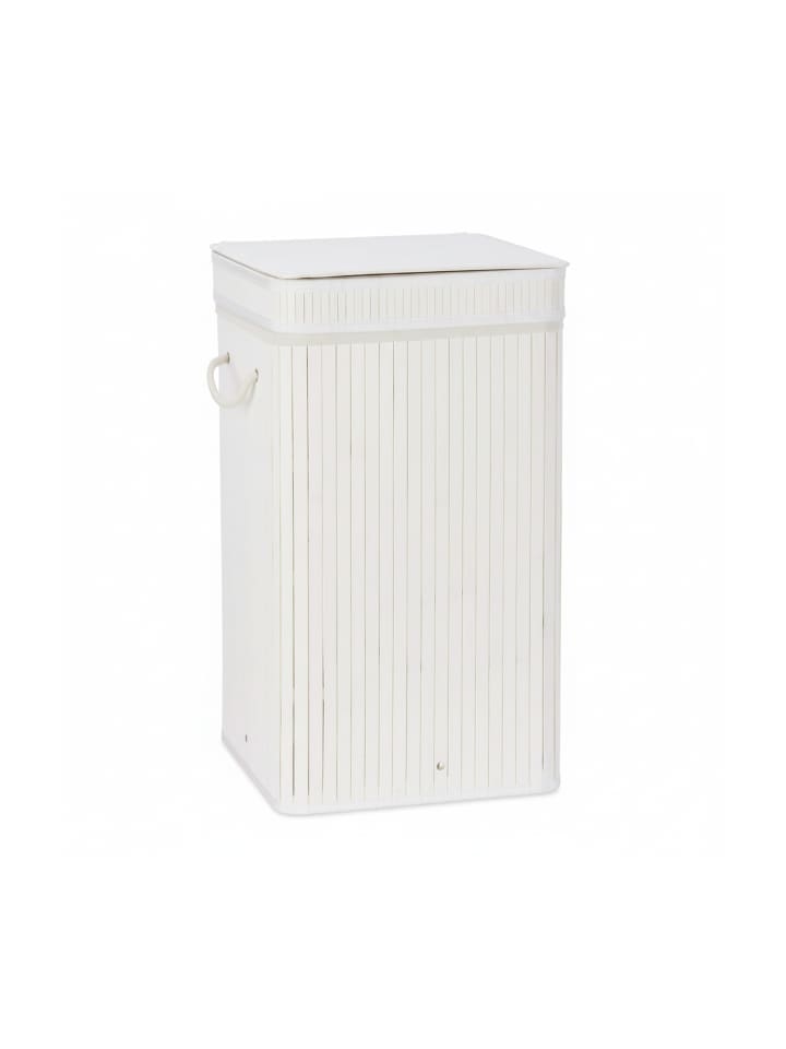 3 x Wäschekorb in Weiß - (B)36 x (H)63 x (T)36 cm