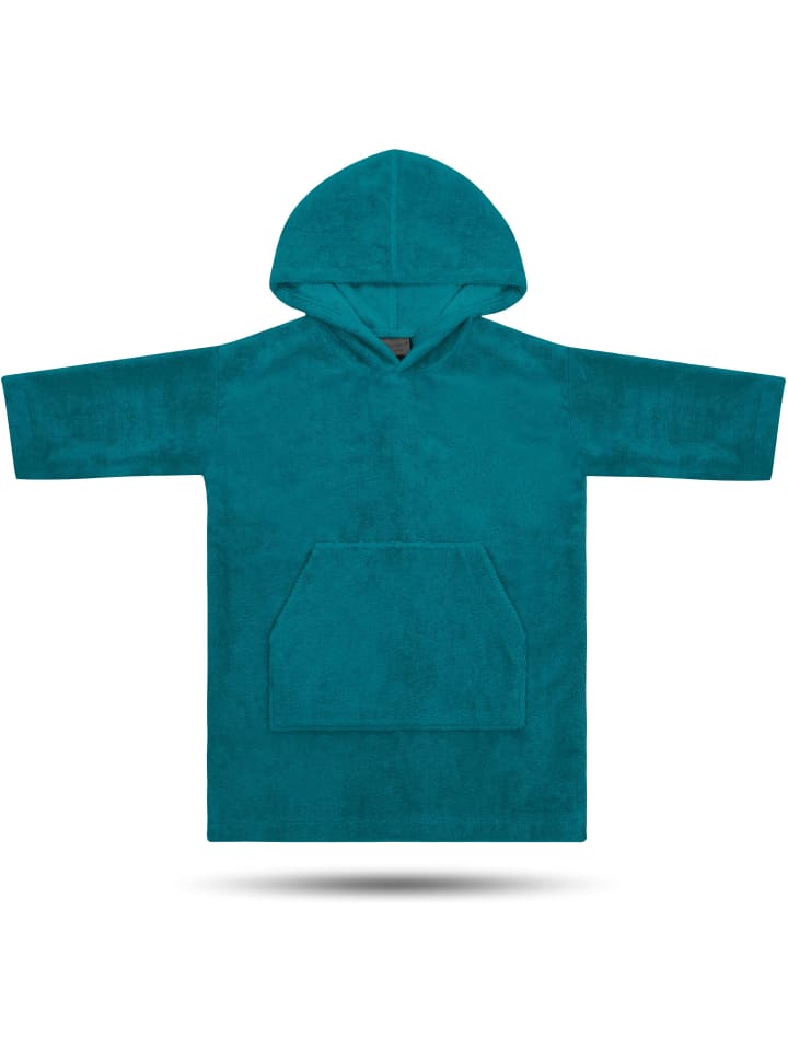 Kinder langarm Poncho Pichilemu in Blau